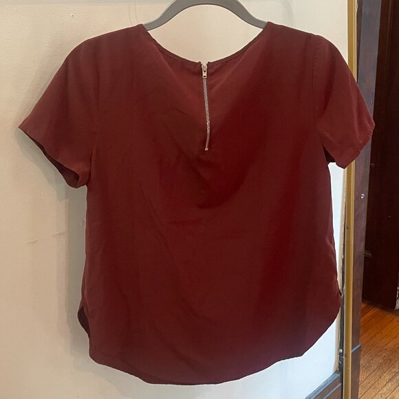 Maroon Boxy Tee - Size Small - Picture 2 of 4